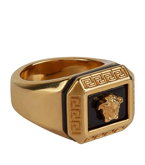 gold ring herren versace|versace 18k gold ring.